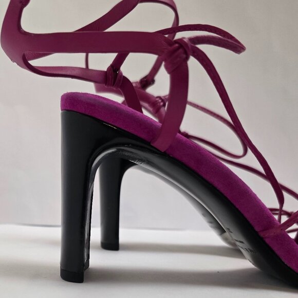 Rag & Bone Vossen Strappy High Heel Sandals in Fuchsia - Picture 12 of 16
